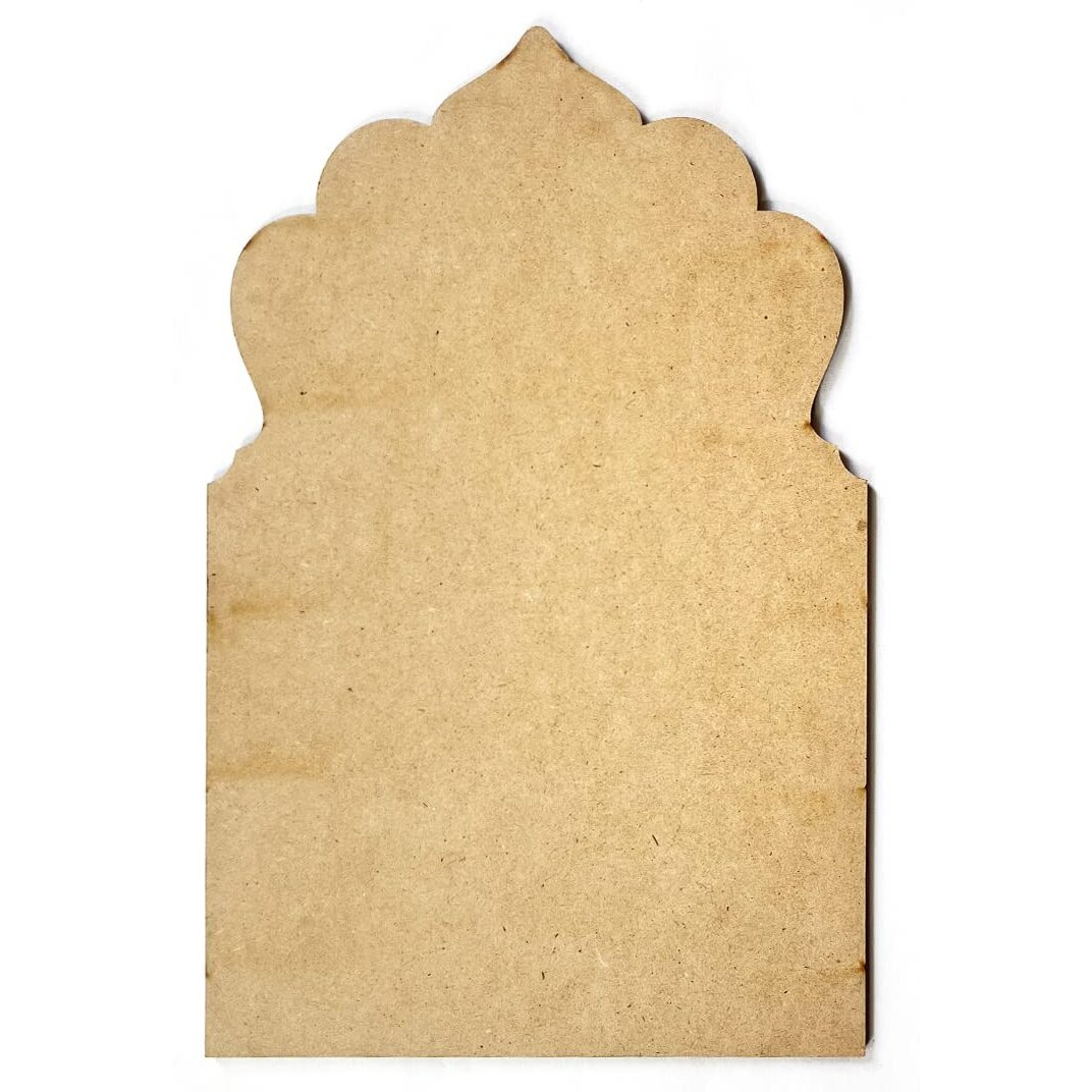 Adikala Plain Jharokha Base Mdf Cutout For Diy Art And Craft | Wall Hanging Decorations, Festival Gift, Wedding 10.30 Inch (27X18)-Set Of 2