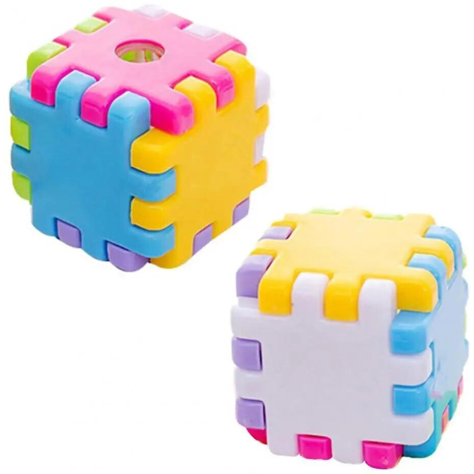 Bhavya Colorful Cube Shaped Pencil Sharpner Pack Of 5 Pieces