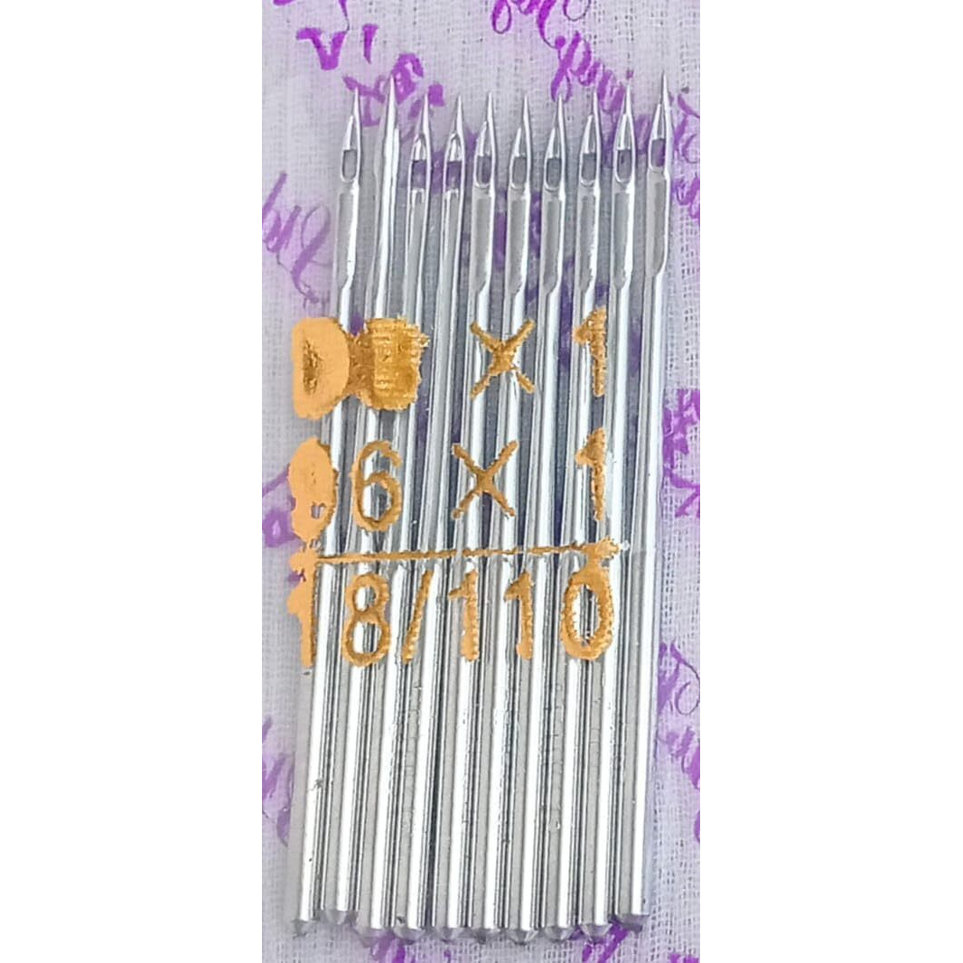 Hookcart 20 Pc Sewing Machine Needles (Size 18 | Dbx1-18/110) Needle Type  Complete Round