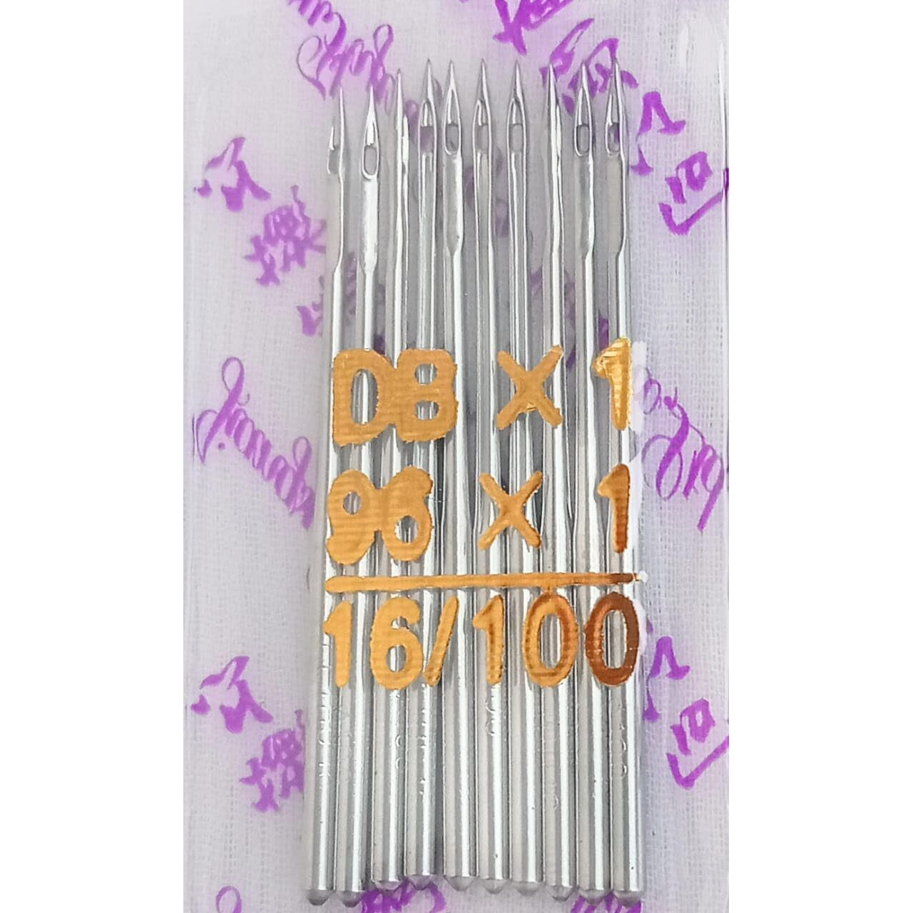 Hookcart Sewing Machine Needle Size 16 | Dbx1-16/100 Needle Type  Complete Round Steel Finish Works With All Domestic Automatic Sewing Machines Pack Of 2, 20 Pieces
