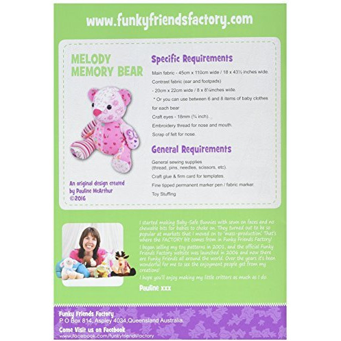 Funky Friends Factory Fff50464 Melody Memory Bear Pattern