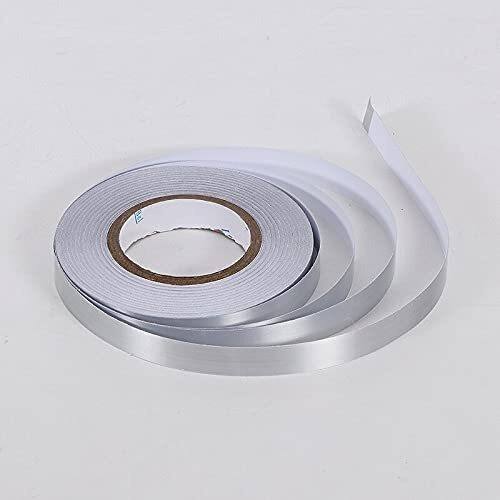 Bhoolu&Goolu Tile Gap Dcor Tape For Floor And Wall - Silver - (1 Cm X 50 M) - 1 Roll/Pack