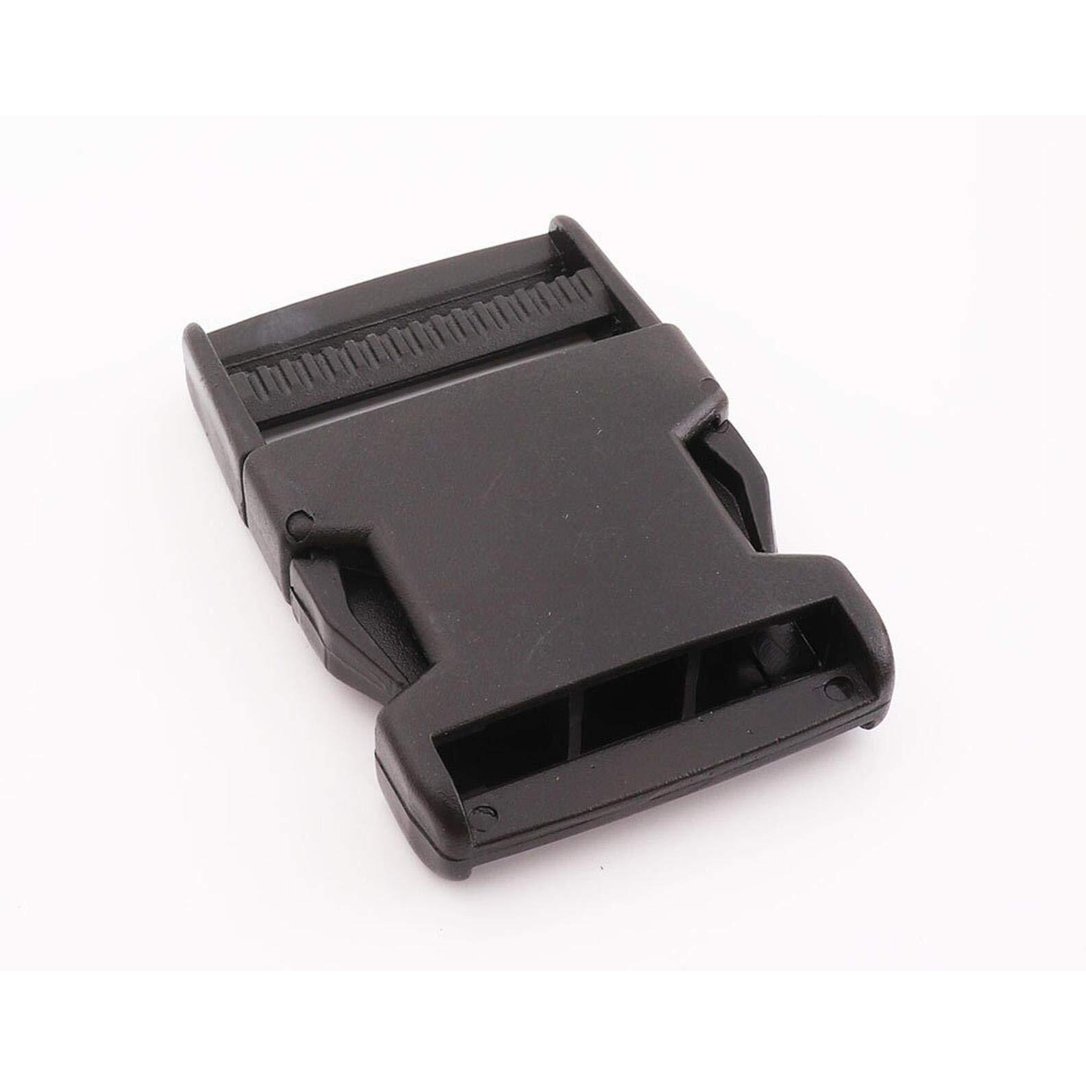 Padmashri Black Plastic Buckle,Locking Side Release Buckle,Bag Buckles, Webbing Buckles,Plastic Paracord Buckle,Lanyard Buckle - 1.5&quot38Mm (Black, 1.5 Inch 25 Pcs)