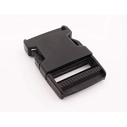 Padmashri Black Plastic Buckle,Locking Side Release Buckle,Bag Buckles, Webbing Buckles,Plastic Paracord Buckle,Lanyard Buckle - 1.5&quot38Mm (Black, 1.5 Inch 25 Pcs)