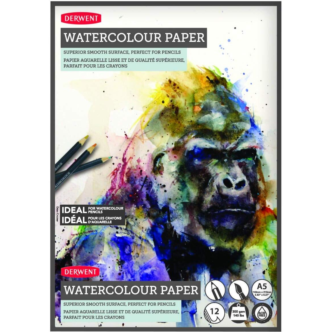 Derwent Watercolour Paper Pad - A5, 300 Gsm