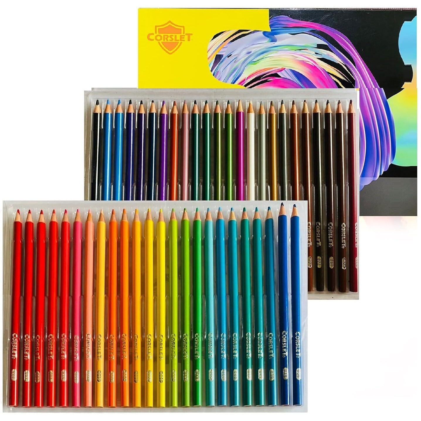 Homgeel 48/72/120/160/180 Oil Colored Pencils Set Pre-Sharpened Color Pencils Art Supplies For Students Adults Artists Drawing Sketching Coloring Books