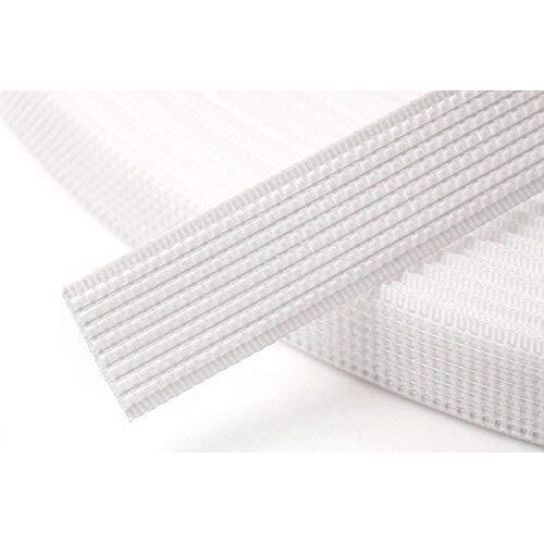 Jainsons Polyester Boning For Nursing Cover Cap Brass Corsets, Bridal Gowns, Lingerie, Swimwear With 20 Boning Caps Length-50 Yard (White, Width-6 Mm)