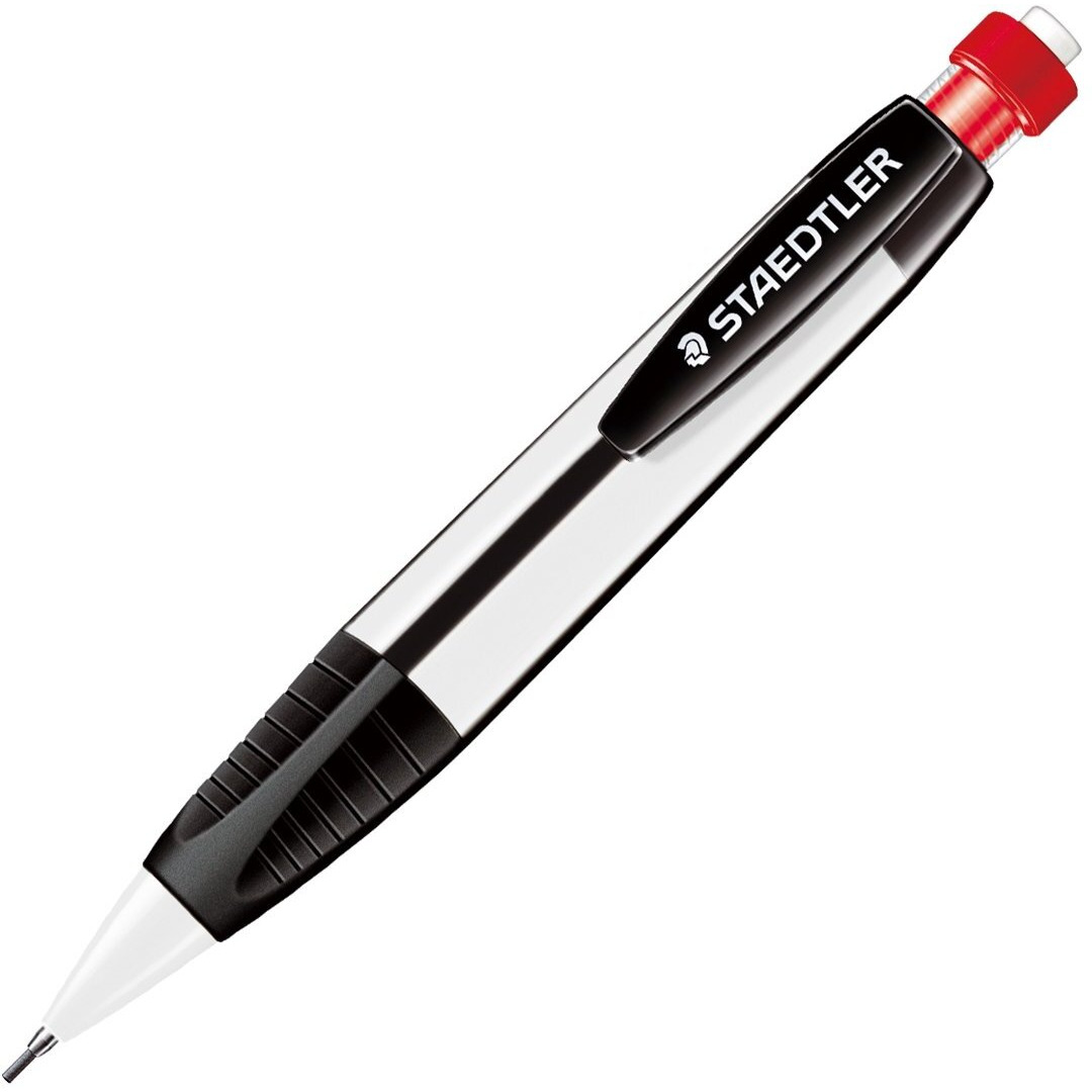 Staedtler Graphite 771 Mars Micro Carbon 1.3Mm Mechanical Pencil (White Barrel) With Lead Box