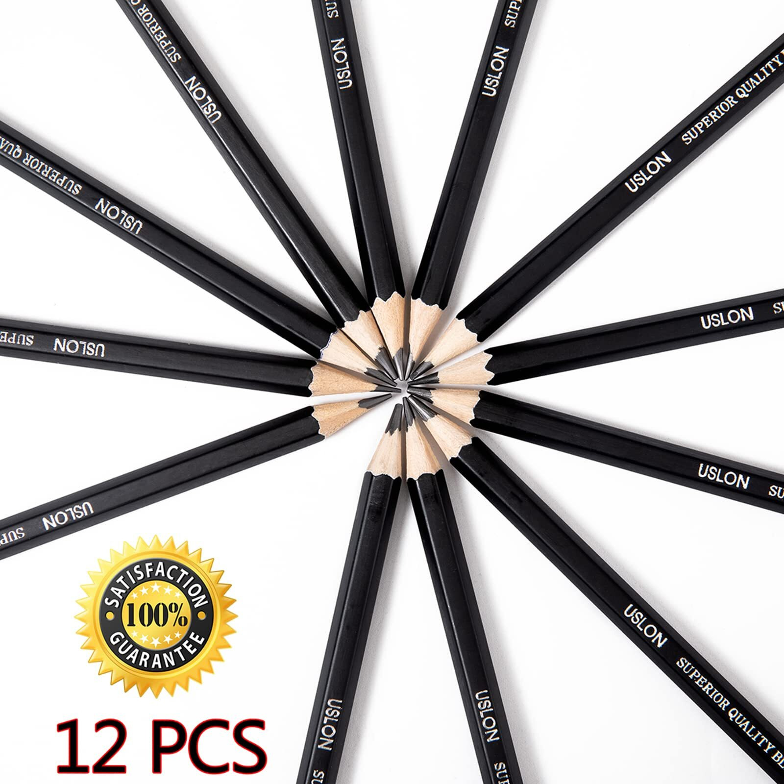 Professional Drawing Sketch Pencils Set Of 12, Medium (8B - 2H), Ideal For Drawing Art, Sketching, Shading, Artist Pencils For Beginners & Pro Artists