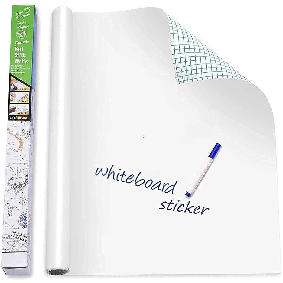 House Of Quirk White Board Vinyl Wall Sticker Removable Decal Chalkboard (45 X 200 Cm)