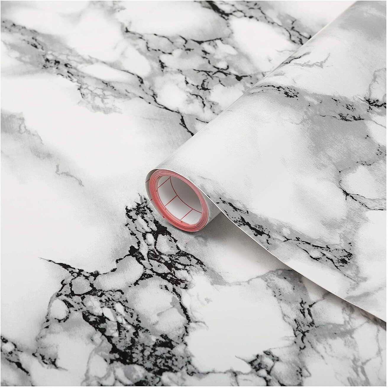 D-C-Fix Black/Grey Marble Effect Self Adhesive Fablon Style Vinyl 675Mm Wide
