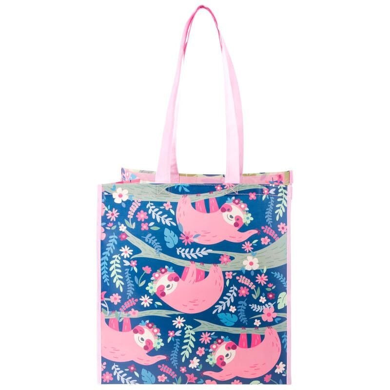 Stephen Joseph Large Recycled Stylish Gift Bags Sloth Featured With Lightweight, Easy To Carry Anywhere, Great Gift To Your Loved One With Double-Sided Designs Bag