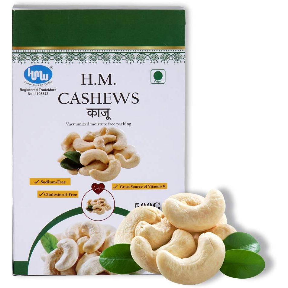 Hmw Crunchy Natural Cashews Kaju (500 Grams)