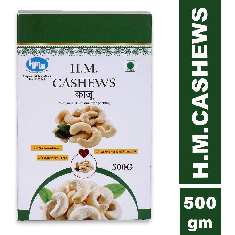 Hmw Crunchy Natural Cashews Kaju (500 Grams)