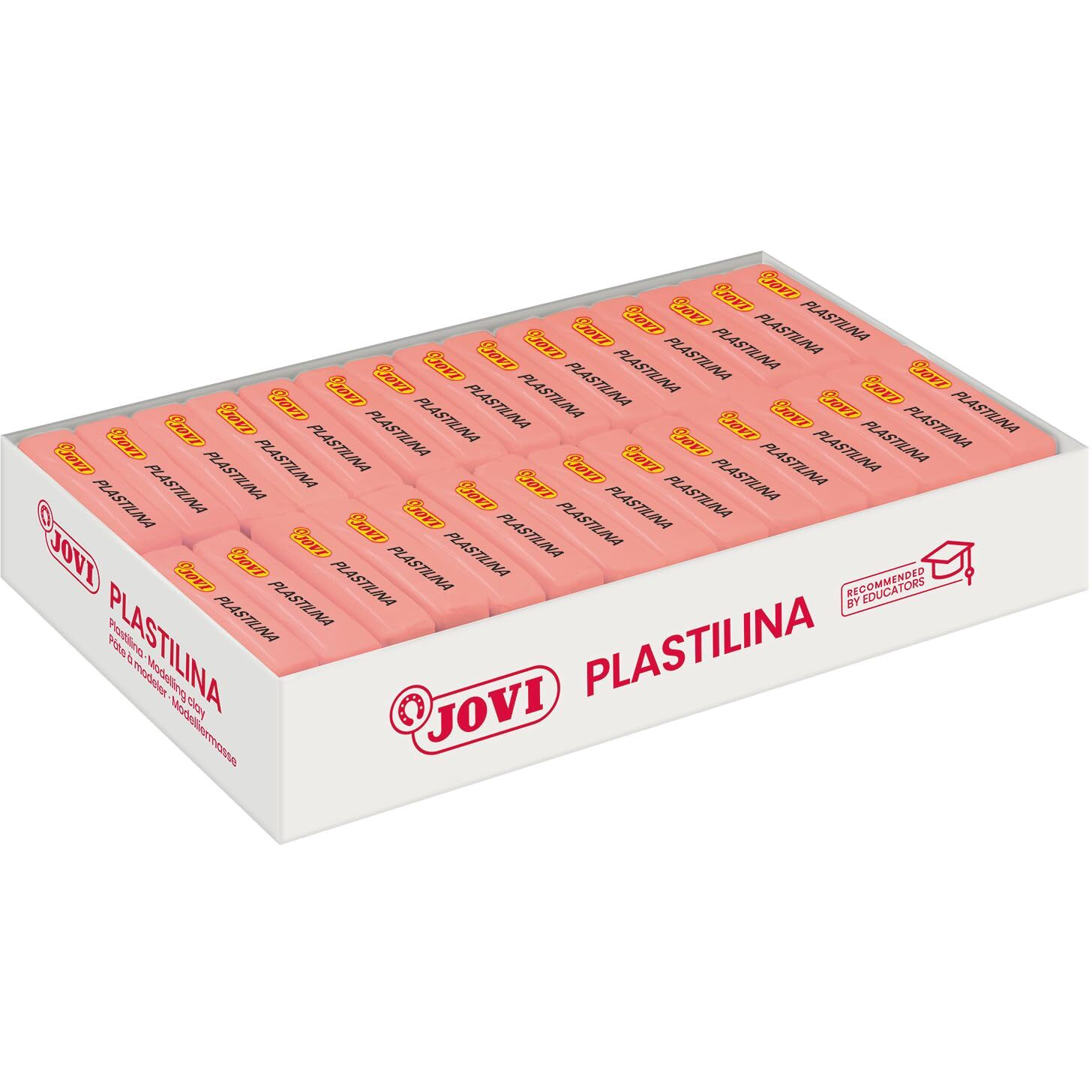 Jovi Plastilina Reusable & Non-Drying Modeling Clay 30, Peach