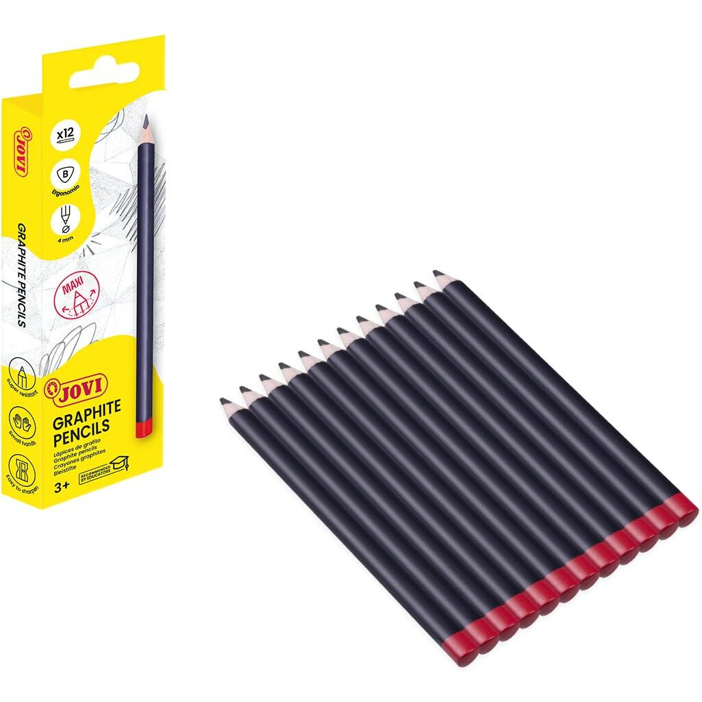Jovi 738/12 B Graphite Pencil Case, Pack Of 12, Single