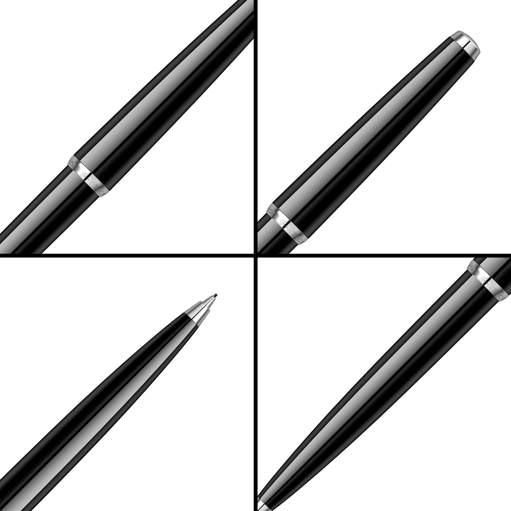 Scrikss Vintage 33 Mechanical Pencil Black Click Mechanism 0.7Mm Modern & Elegant Design Ideal For Office, Home, College, Gifting