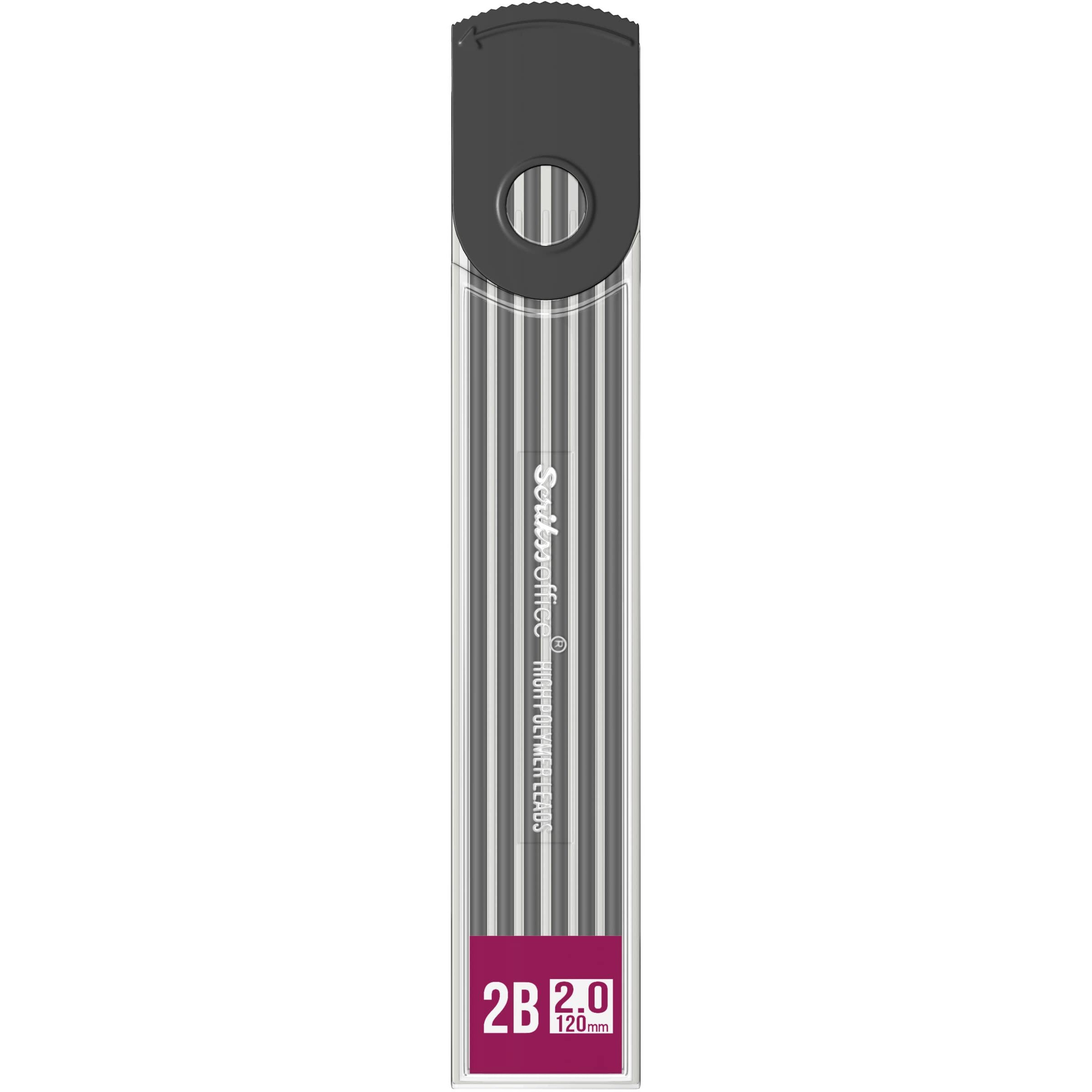 Scrikss 2Mm Pencil Graphite Lead 2B Hardness 12 Leads In 1 Tube