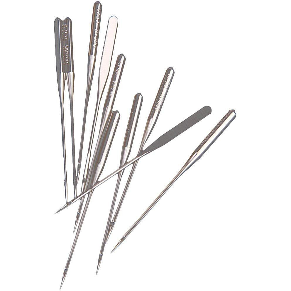 Hookcart 10 Piece Sewing Machine Needles (Size 11 | Hax1-11/75) Needle Type One Side Flat For All Domestic Sewing Machines