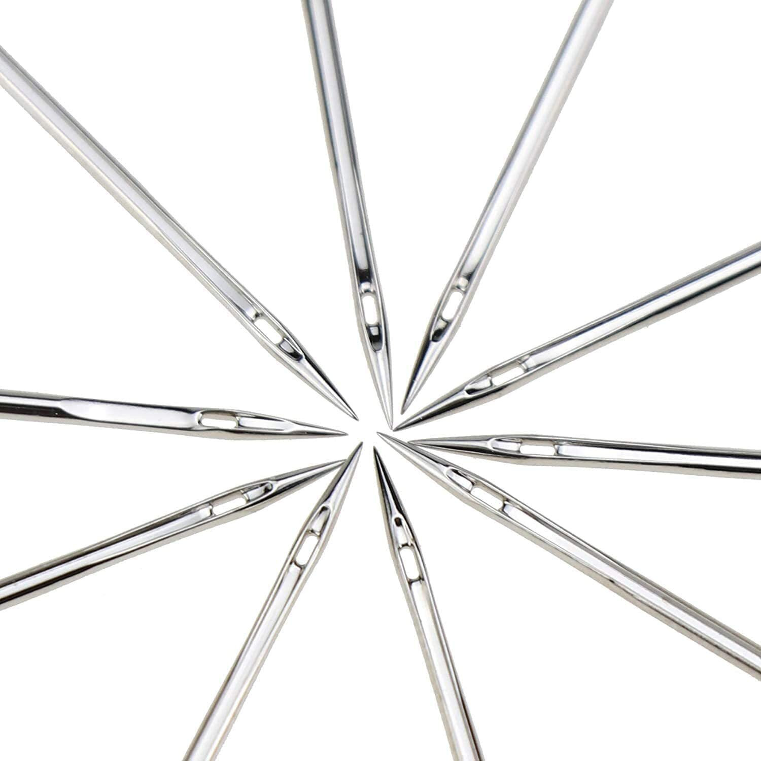 Sorzy Machine Sewing Needle Size 14 | Hax1-14/90 Needle Type  One Side Flat Steel Finish Works With All Domestic Sewing Machines, Pack Of 2, 20 Piece