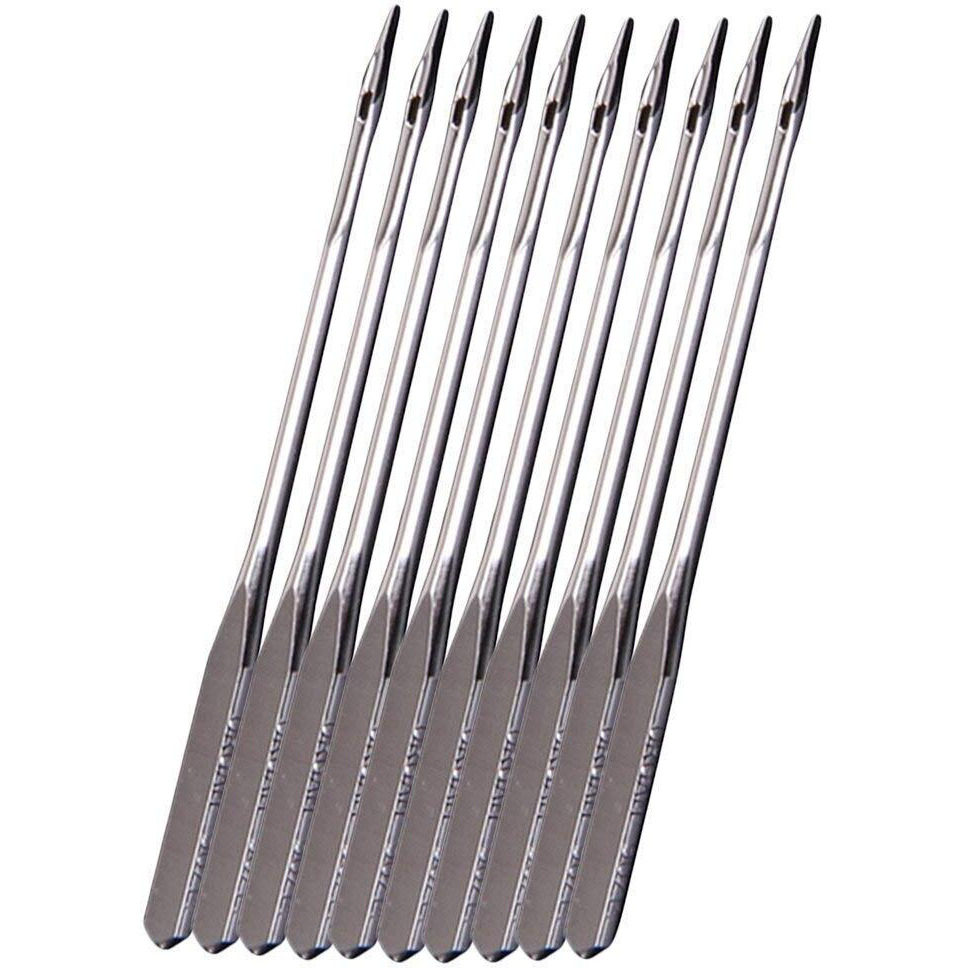 Hookcart 20 Pc Sewing Machine Needles For Home Use Sewing Machines (Ha 110/18 Size) Needle Type One Side Flat