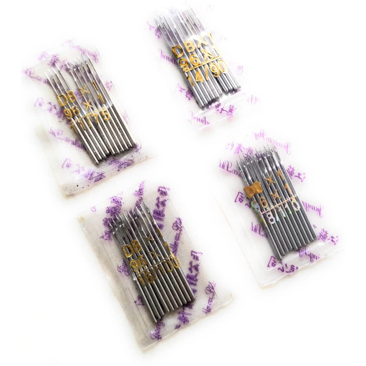 Sorzy Automatic Sewing Machine Needle Set Complete Round Tip, Db Needle (11, 14, 16, 18 Number) Pack Of 4, 40 Pieces