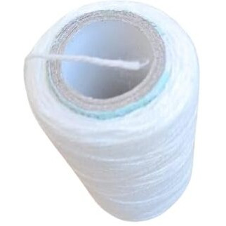 Hookcart Cotton Yarn Thread Unbreakable For Flower Garland Making And Other Crafts, White, Pack Of 5
