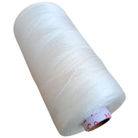 Sorzy Nylon Yarn Thin Thread For Beading And Jewelry Making, Embroidery, Diy Crafts, 25 Gram, White, Pack Of 1