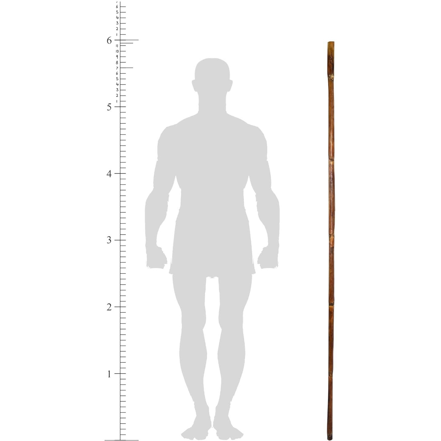 Xsource Pranayam Yoga Pol Gym Stick For Exercise Wooden Weight Loss Strength Training Bars Self Defence Gatka Bo Staff 6 Feet And Also Use Martial Arts Light & Flexible Silambam Fitness