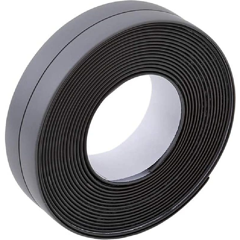 Onicorn Caulk Strip Pe Flexible Self Adhesive Tape Waterproof Sealing Tape Sealant Strip For Kitchen Bathtub Bathroom Sink Floor Shower Toilet Wall Edge Protector (2 Pcs) (Grey)