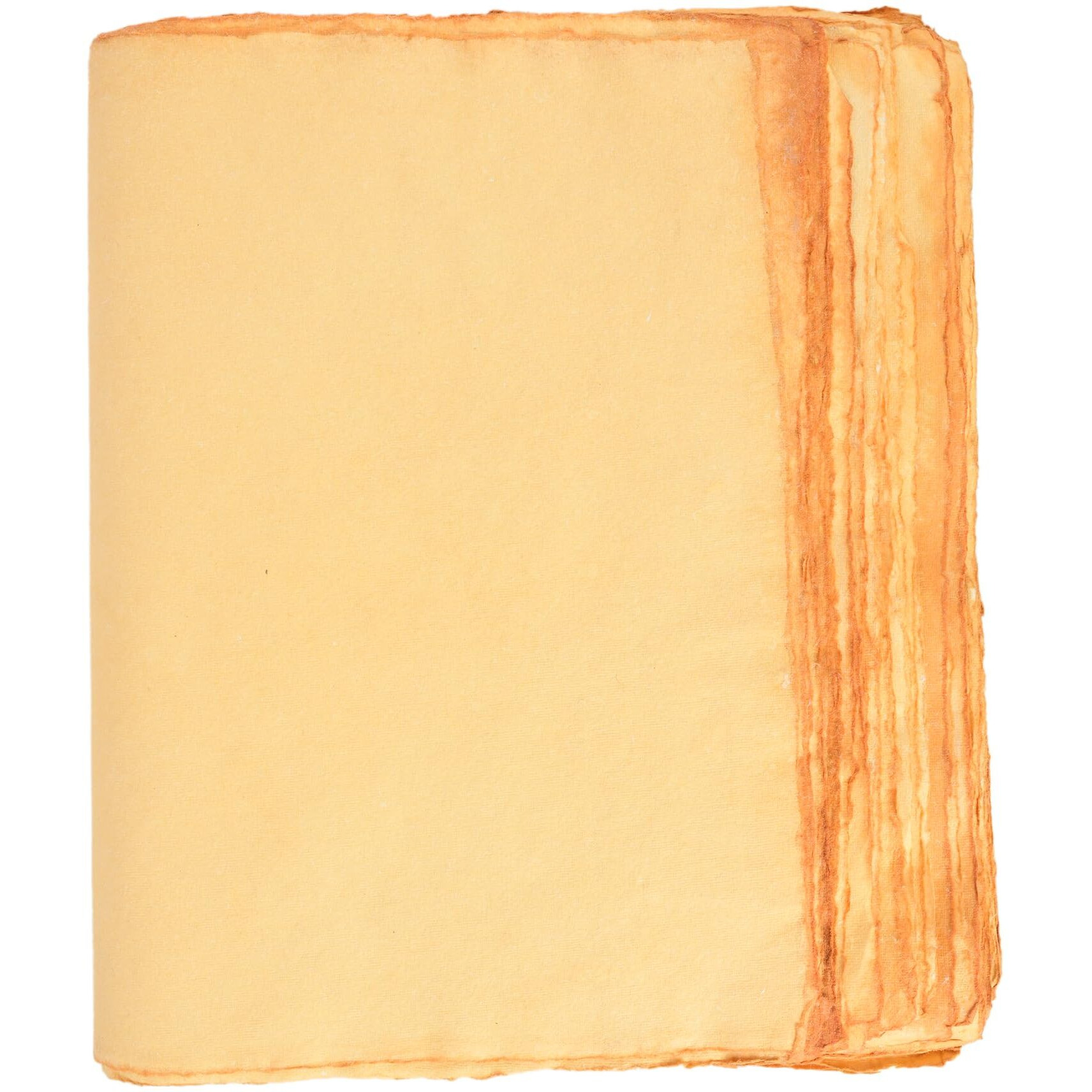 Alcraft Pack Of 20 Sheets Of Watercolor Paper Of 150 Gsm - Virgin Cotton - Handmade Paper With Deckle Edges - 8 X 6 Inches (20X15 Cm)