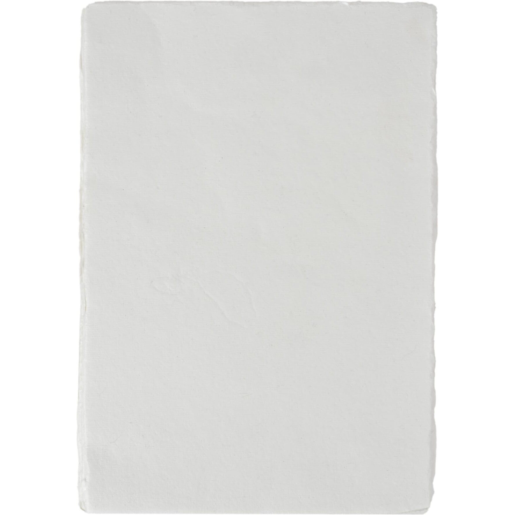 Alcraft Pack Of 50 Sheets Of Watercolor Paper Of 150 Gsm - Virgin Cotton - Handmade Paper With Deckle Edges - 8 X 6 Inches (20X15 Cm)