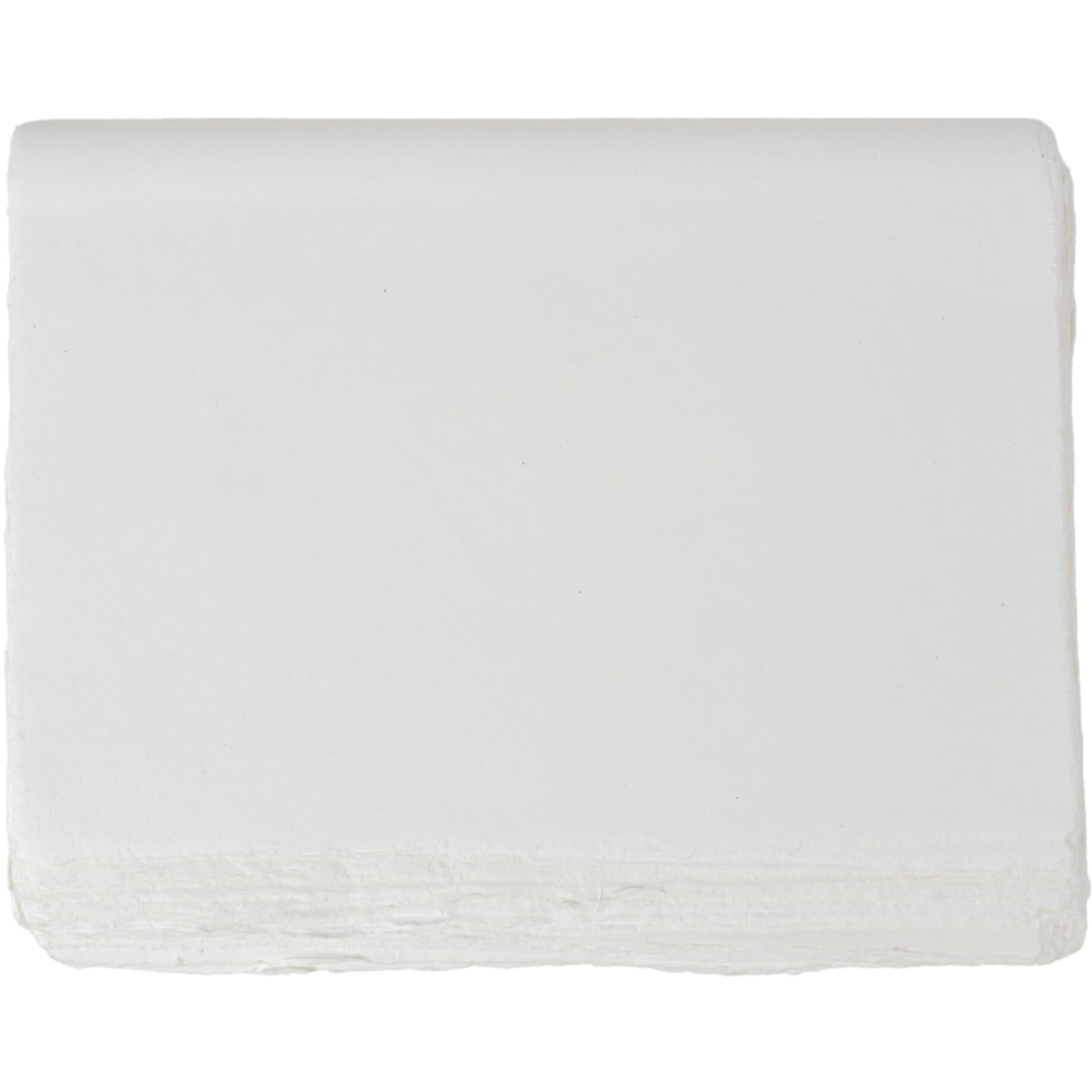 Alcraft Pack Of 50 Sheets Of Watercolor Paper Of 150 Gsm - Virgin Cotton - Handmade Paper With Deckle Edges - 8 X 6 Inches (20X15 Cm)