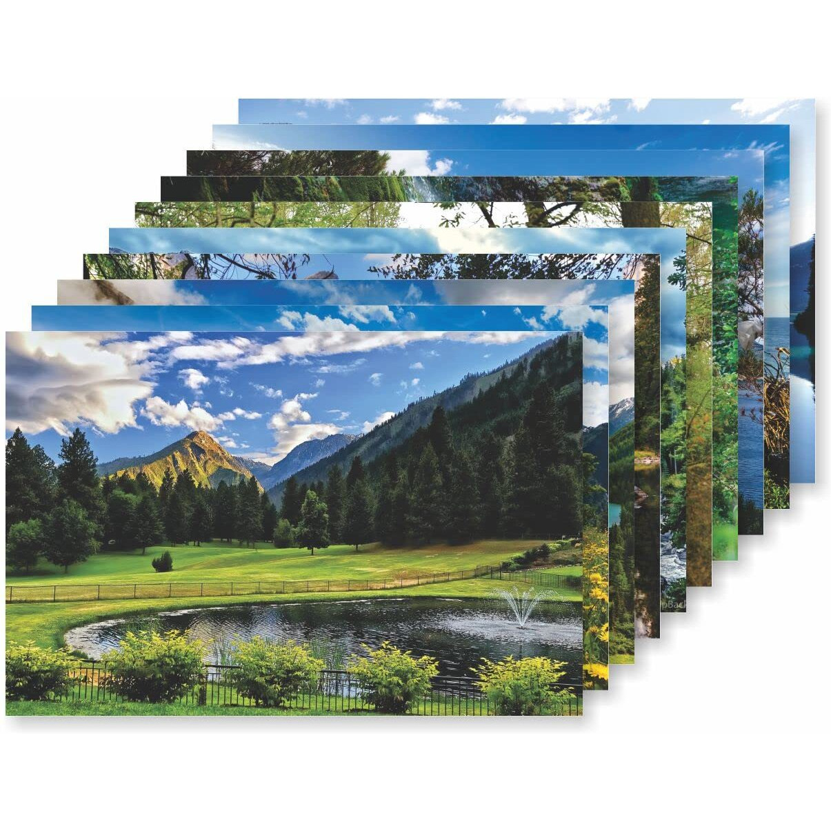 Sr Creative Craft Nature Wall Poster For Entrance/Living Room/Office/Hall Wall Decor/Wall Poster For Decoration|High Resolution 300 Gsm Glossy Finish Paper Poster(12X18 Inch) Pack Of 10 -Pt-1