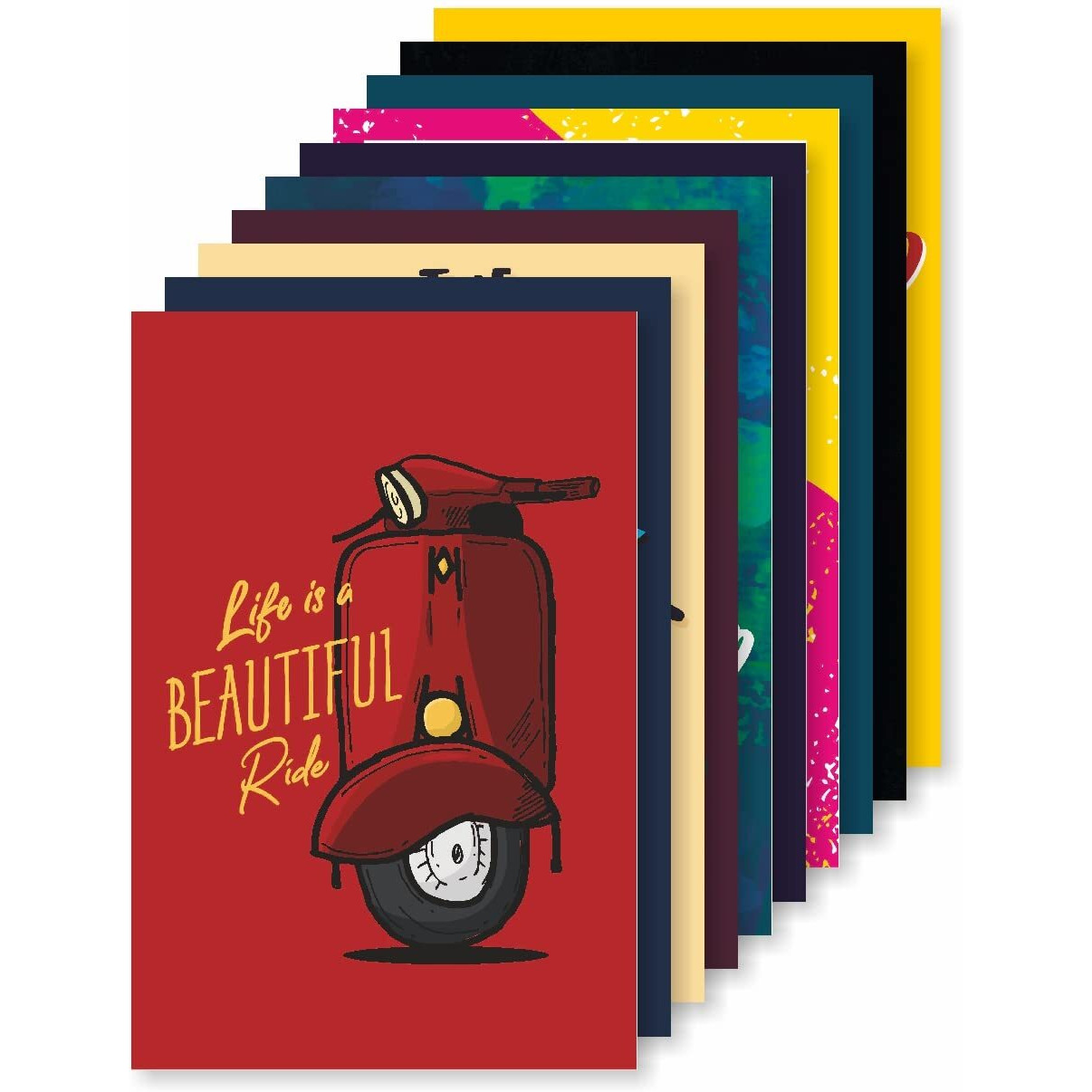 Sr Creative Craft Motivational Posters For Office And Student Room Walls With Adhesive Strips (Unframed & 300Gsm) (45 Cm X 30 Cm X 0.2 Cm & Pack Of 10), Multicolor