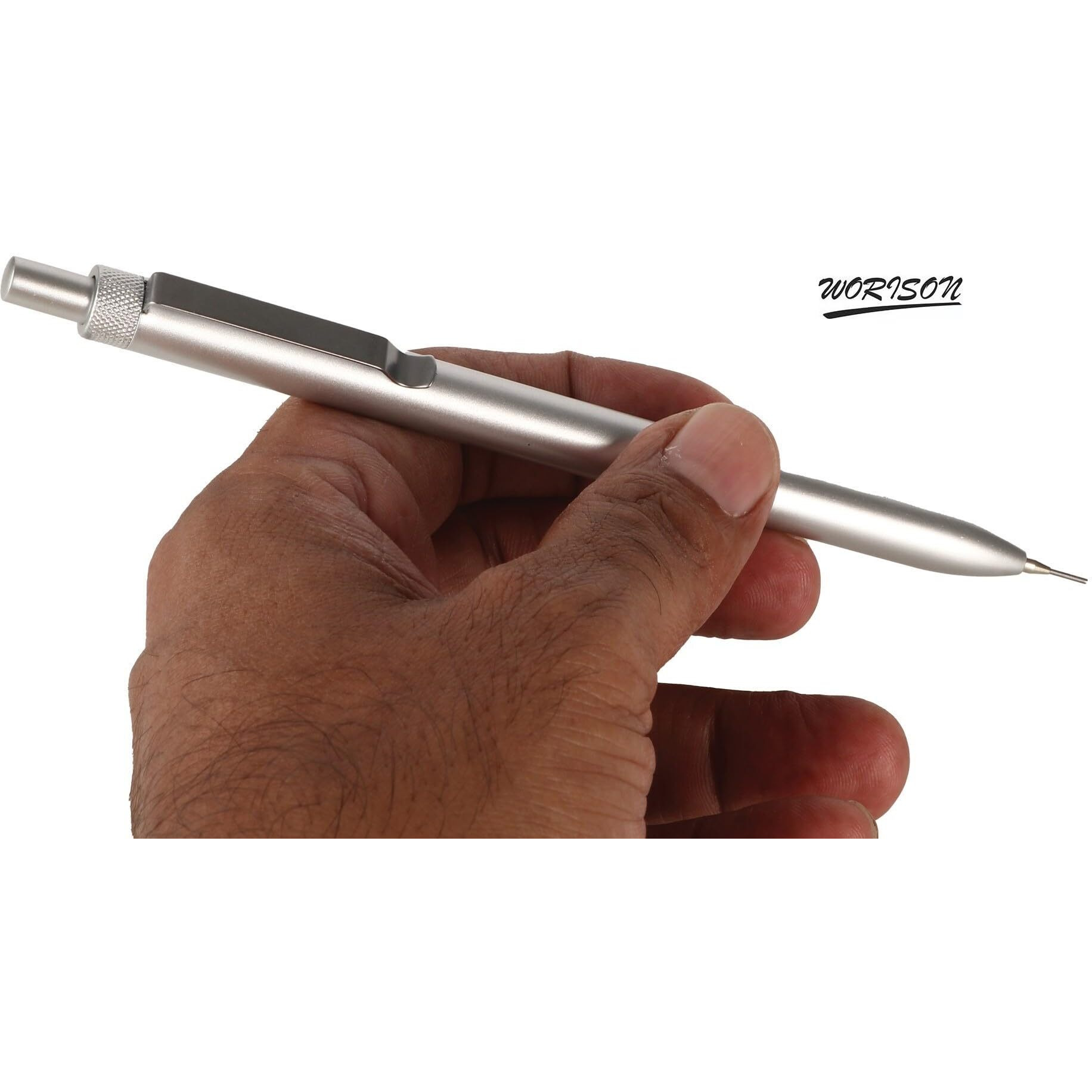 Worison 0.7Mm Mechanical Pencil Set 1 White And 1 Black Pencil