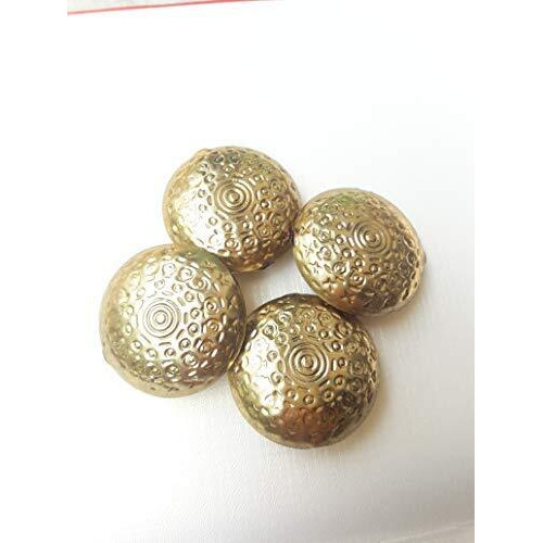 Paushak Boutique Golden Circle Designer Button (Piece Of 3)