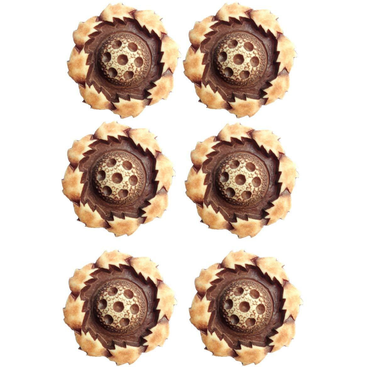 Paushak Boutique Leaf Cookie Style Button (Piece Of 5)