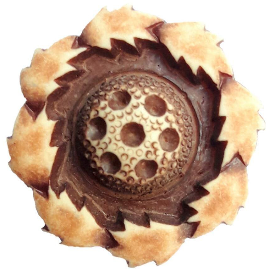 Paushak Boutique Leaf Cookie Style Button (Piece Of 5)