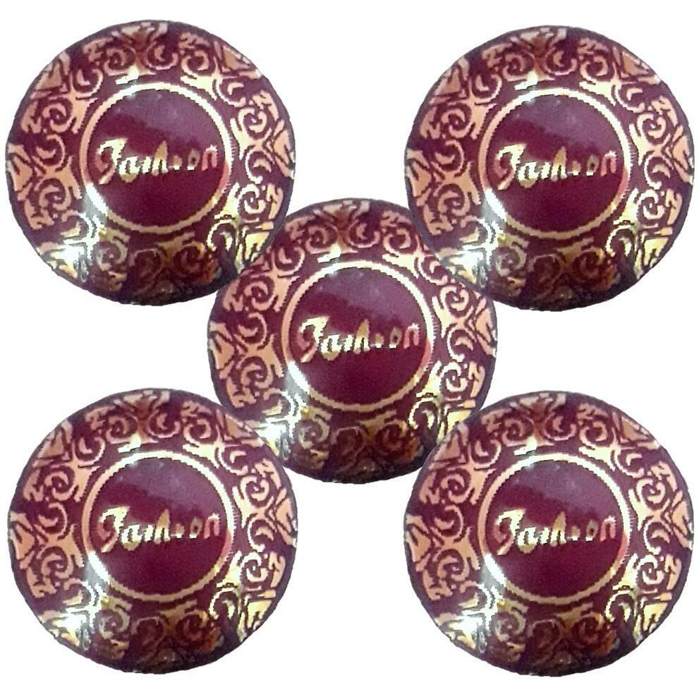 Paushak Boutique Violet Golden Print Button (Set Of 6)