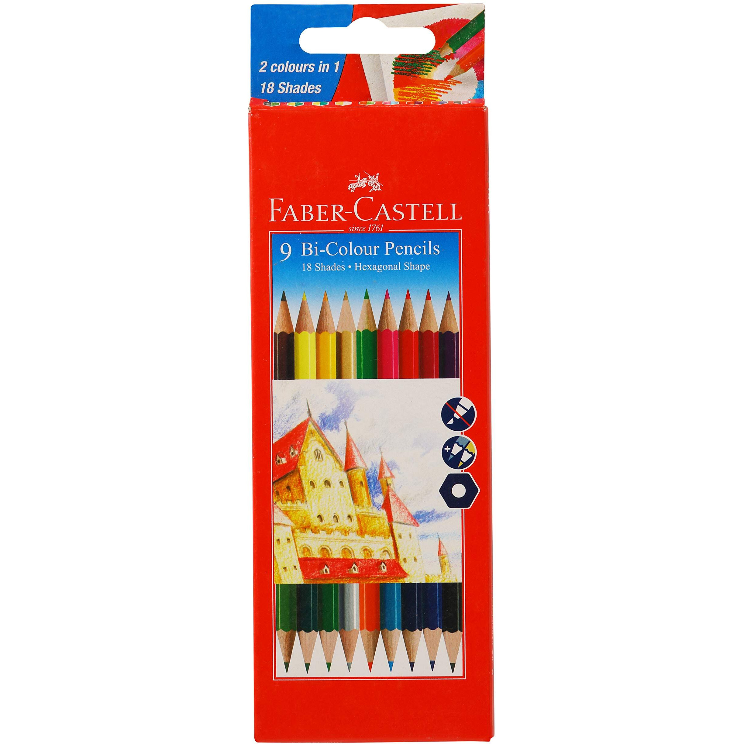 Faber-Castell Bi-Color Pencil Set - Pack Of 8 (Assorted)
