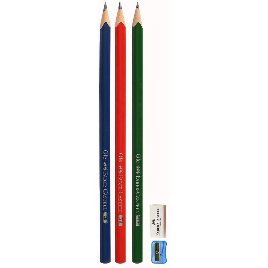 Faber-Castell 50 Ole Pencil Sipper  50 Vibrant Pencils In A Reusable Water Bottle Sipper | Ergonomic Grip, Includes Sharpener & Eraser | Ideal For School, Writing & Drawing