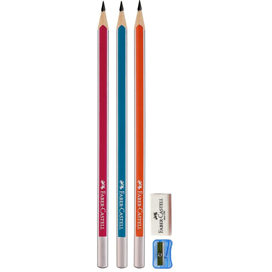 Faber-Castell 50 Trenz Pencil Sipper  50 Pencils In A Reusable Water Bottle Sipper | Ergonomic Grip, Includes Sharpener & Eraser | Ideal For School, Writing & Drawing