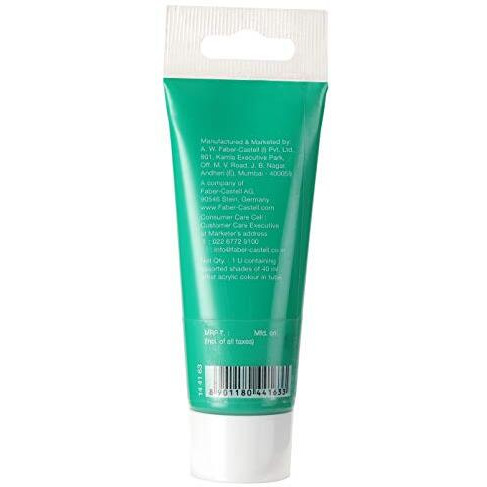 Faber-Castell Acrylic 40 Ml Tube - Emerald Green 163