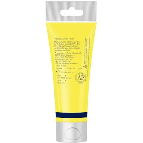 Faber-Castell Creative Studio Acrylic Tube120Ml-Light Yellow Glaze 104