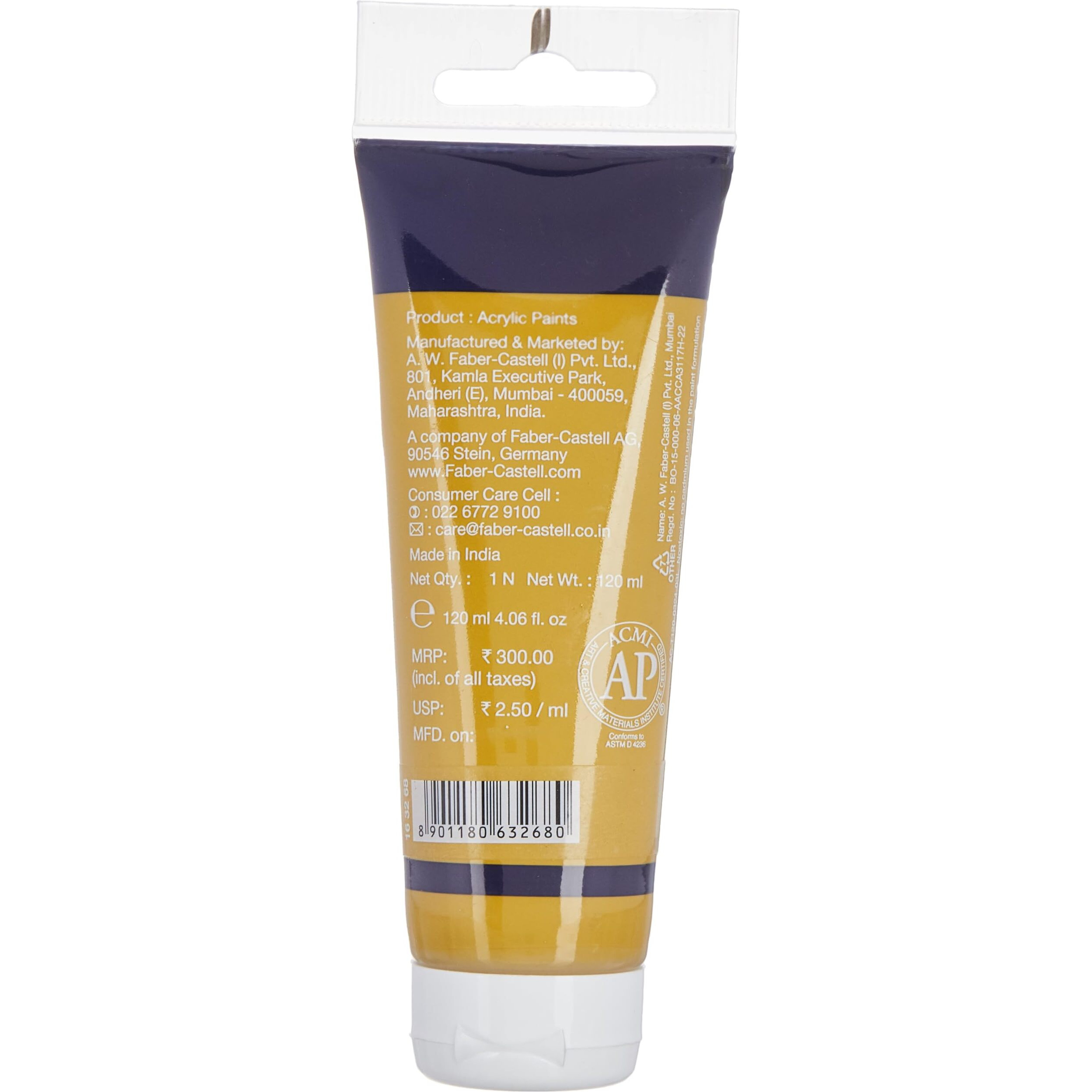 Faber-Castell Creative Studio Acrylic Tube120Ml-Green Gold 268