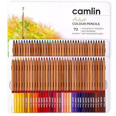 Camlin Artist Colour Pencils - 72 Shades,Ink Color Multicolor