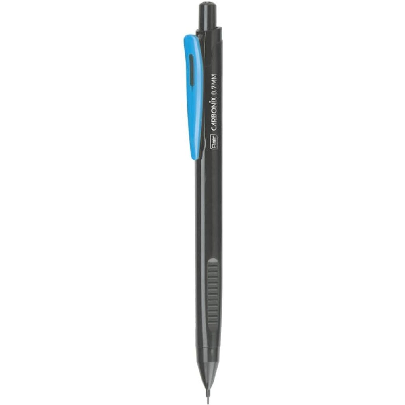 Flair Creative Series Carbonix Neo 0.7Mm Mechanical Pencil Pouch Pack | Triangular Barrel For Easy Holding | Smooth Writing & Lightweight Body | Pack Of 20 Pencils