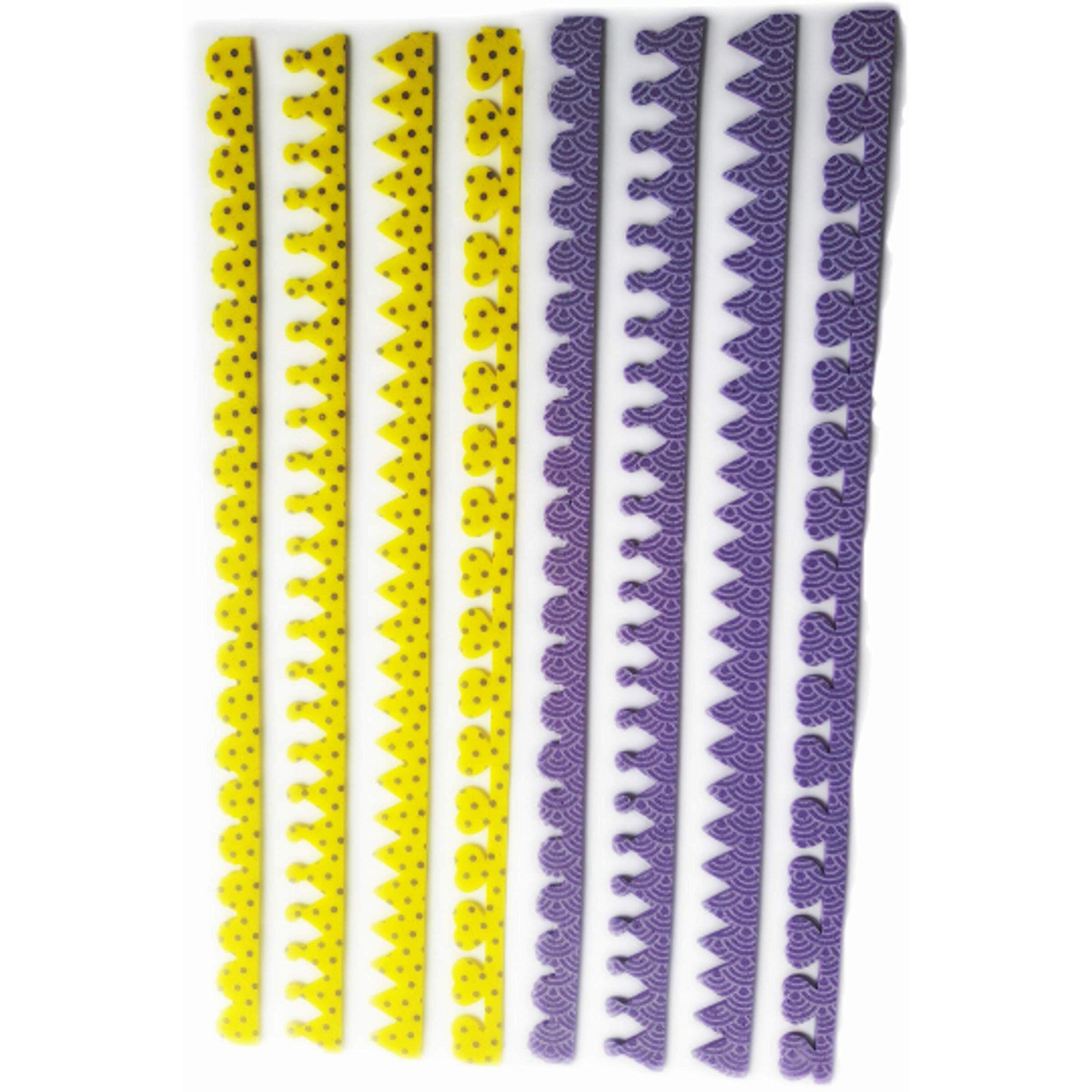 Kcr Amazing Eva Printed Foam Self Adhesive Border Stickers For Kids For Art & Craft(Set Of 4)