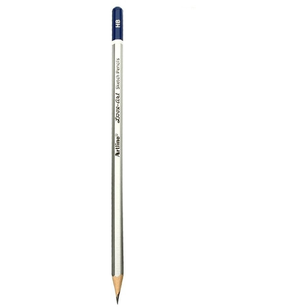 Artline Fd0600020008 Hb Grade Sketch Pencil Set -Pack Of 10 Grey